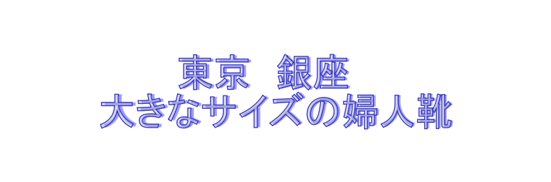 銀座大きなサイズ靴