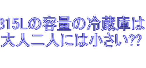 315lの冷蔵庫