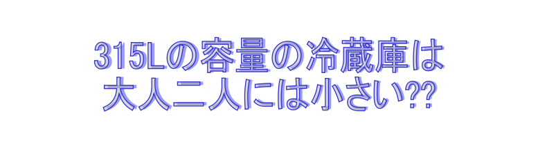 315lの冷蔵庫