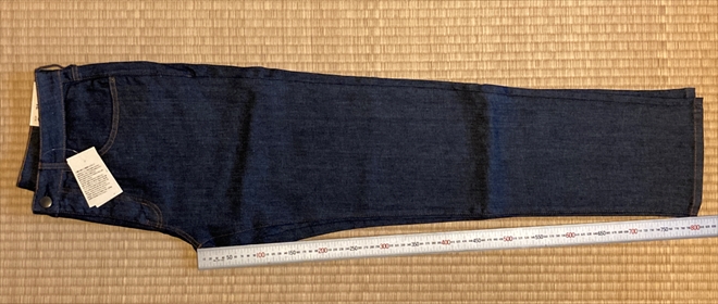 無印良品　縦横ストレッチデニム　スリムパンツ
