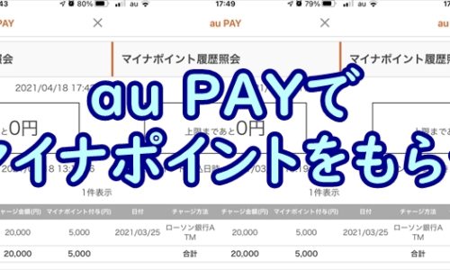 au Pay マイナポイント