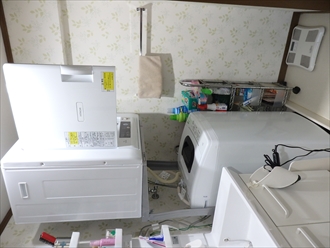 日立　衣類乾燥機　DE-N40WXと全自動洗濯機　NW-50F
