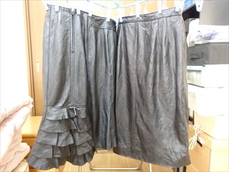 羊革スカートのカビ