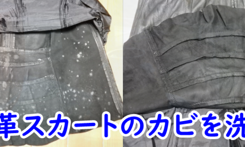 羊革スカートのカビをエマールで洗濯