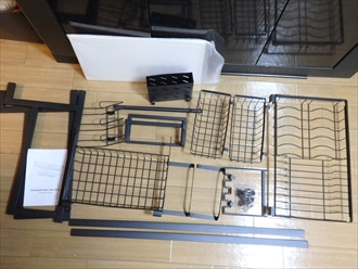 シンク上水切りラック