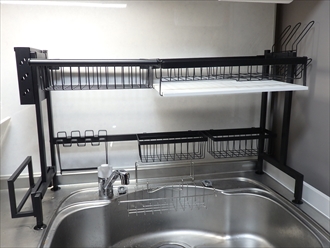 シンク上水切りラック