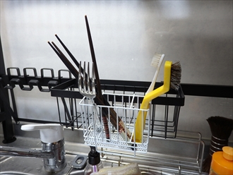 シンク上水切りラック