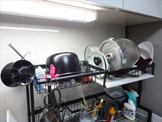 シンク上水切りラック