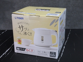 タイガー　電気ケトル　わく子　PCF-G060　600ml