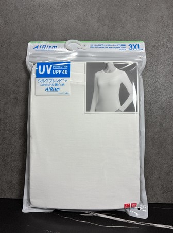 【高身長女子175cmのリアル】ユニクロ「エアリズムUVカットクルーネック」を3XLで選んだ理由と正直な着用感