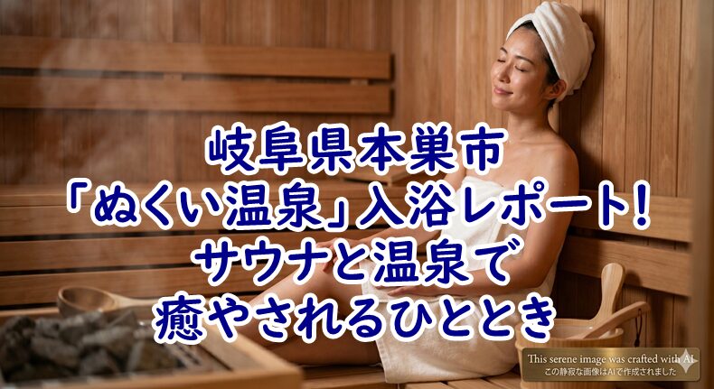 本巣市【日帰り天然温泉＆岩盤浴】「ぬくい温泉」入浴レポート！サウナと温泉で心ゆくまで癒やされるひととき
