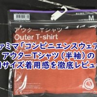 ファミマ「コンビニエンスウェア」アウターTシャツ(半袖)のMサイズ着用感を徹底レビュー!