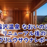 稲沢温泉 なおいの湯 リニューアル後のロウリュウサウナレポート