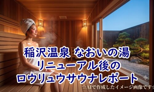 稲沢温泉 なおいの湯 リニューアル後のロウリュウサウナレポート